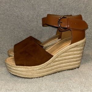 Brown Wedge Sandals